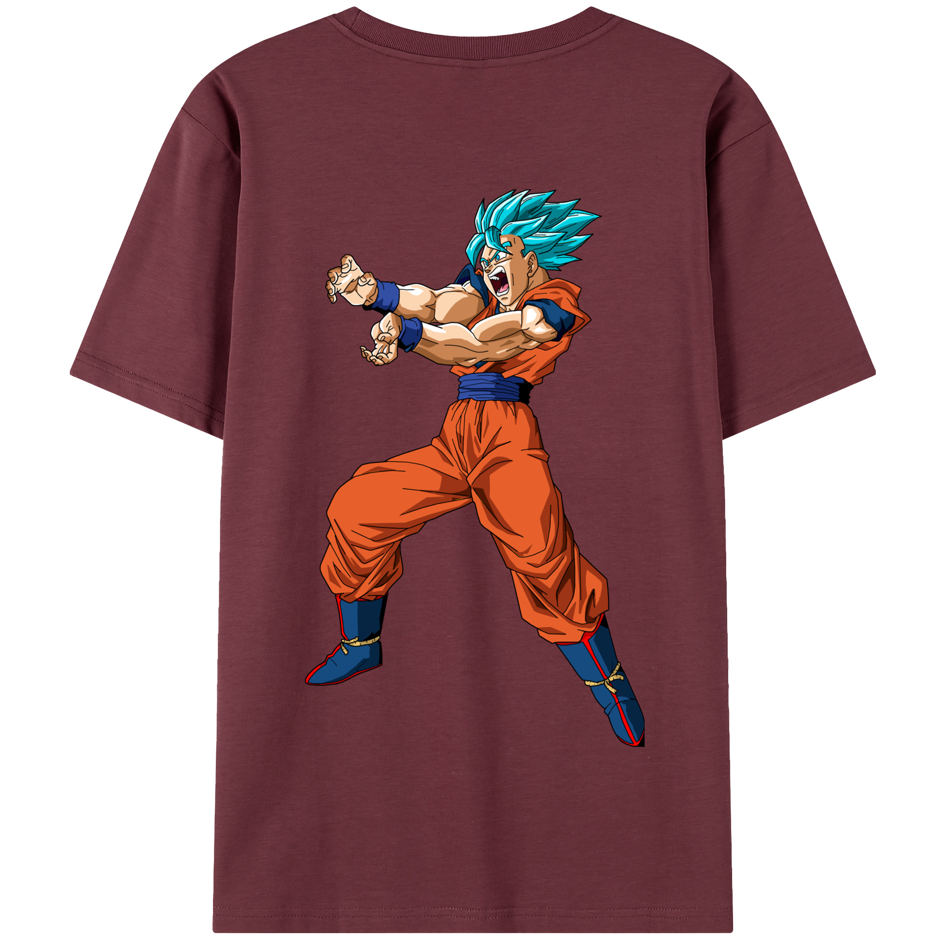 （画像用） ドラゴンボール 孫悟空（そん ごくう）Son Goku カカロット DRAGON BALL Kakarotto 綿100％半袖Tシャツ（背面プリント）